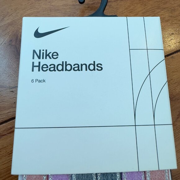 Women Nike Swoosh NIKE 6 Pack Metallic Sport Headbands Set Multicolor One Size - Picture 2 of 3